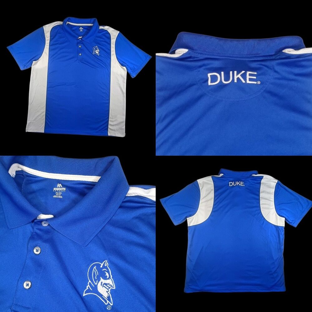 KA Knights Apparel Duke University Blue Devils NCAA Golf Polo 2XL